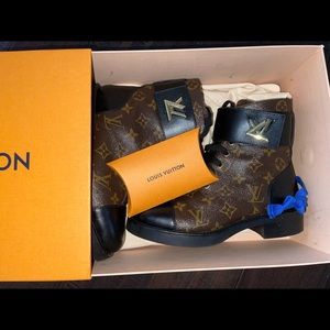Louis Vuitton combat boots